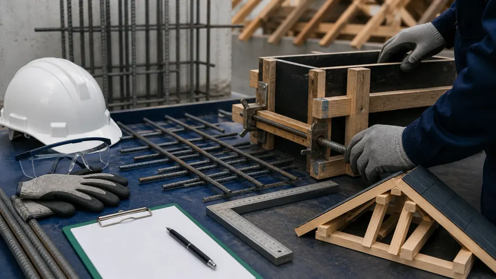 BETONARME DEMİR, KALIPÇILIK VE ÇATICILIK EĞİTİMİ için online eğitim kapak görseli