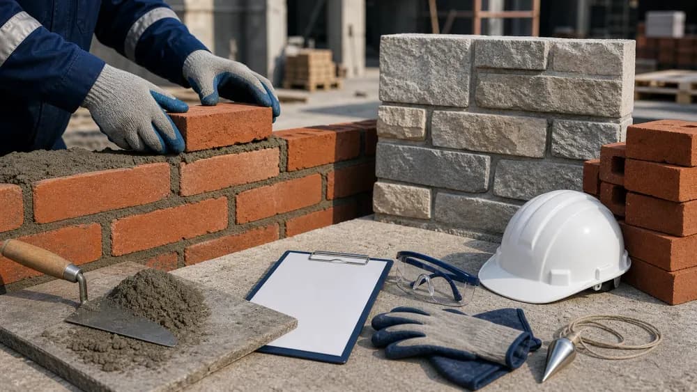 TAŞ VE TUĞLA DUVARCISI EĞİTİMİ için online eğitim kapak görseli