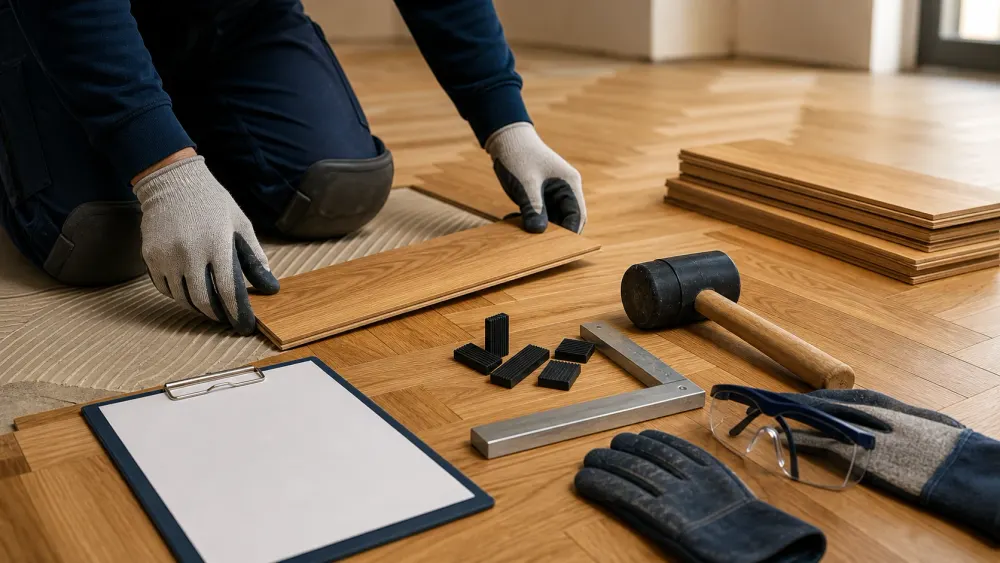 TEHLİKELİ VE ÇOK TEHLİKELİ İŞLERDE AHŞAP PARKE DÖŞEME EĞİTİMİ için online eğitim kapak görseli
