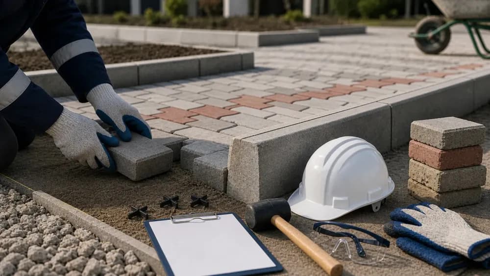 TEHLİKELİ VE ÇOK TEHLİKELİ İŞLERDE BETON PARKE VE BORDÜR TAŞI DÖŞEMECİSİ  EĞİ... için online eğitim kapak görseli