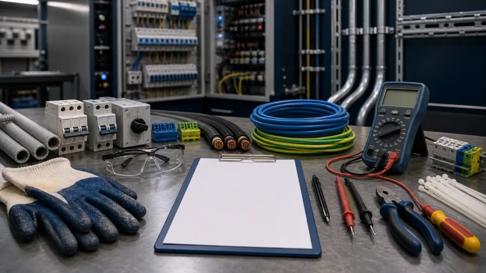 TEHLİKELİ VE ÇOK TEHLİKELİ İŞLERDE ELEKTRİK TESİSLERİ YAPIM İŞLERİ EĞİTİMİ için online eğitim kapak görseli