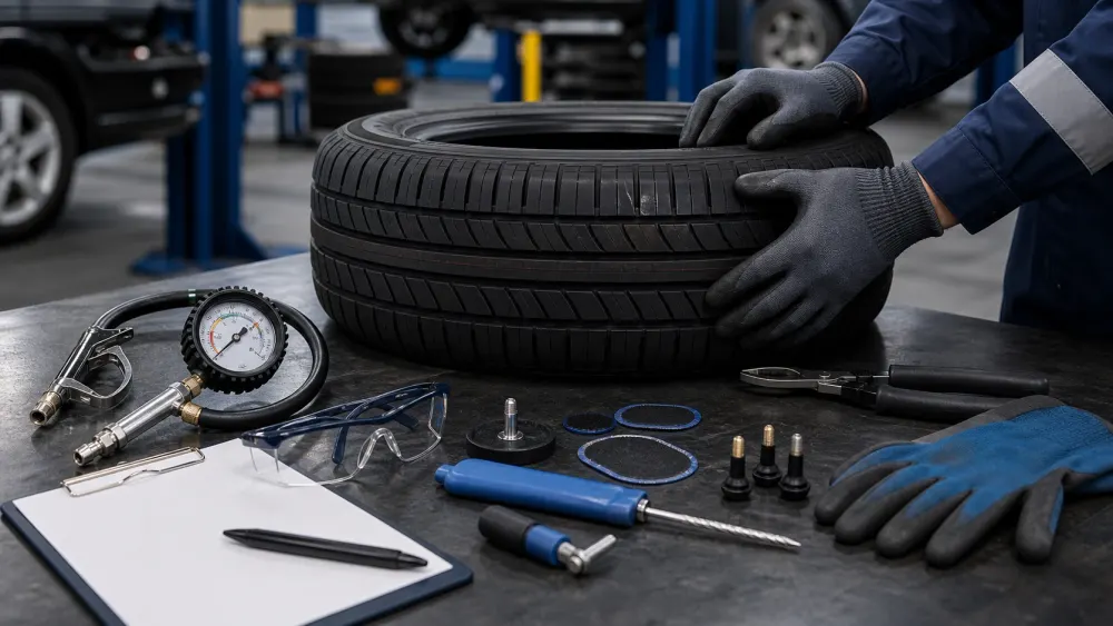 TEHLİKELİ VE ÇOK TEHLİKELİ İŞLERDE OTOMOTİV LASTİK ONARIMCISI EĞİTİMİ için online eğitim kapak görseli