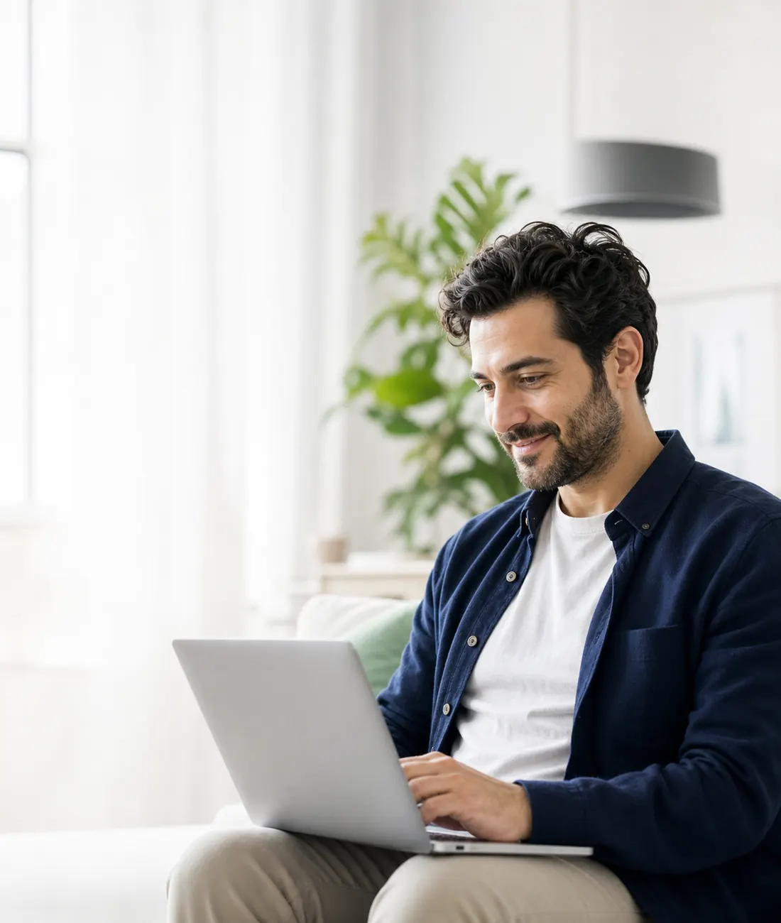 Online eğitimle sertifika sürecine katılan bir kişi